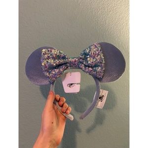 Disney Parks Cornflower Blue Minnie Ears Headband